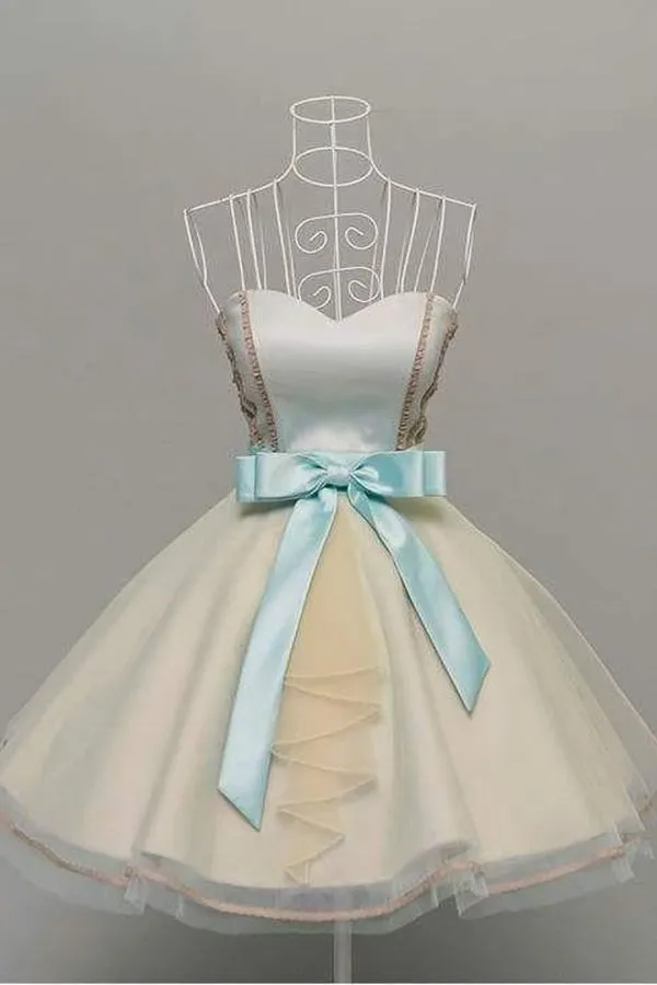 2024 Homecoming Dresses A Line Sweetheart Tulle With PXY956PD