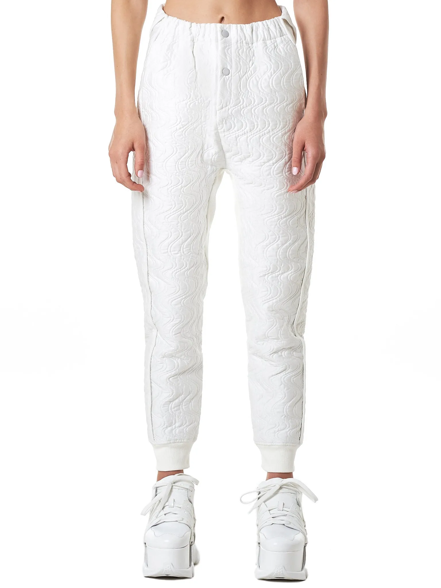 ‘Bao’ Quilted Joggers (K061-WHITE)
