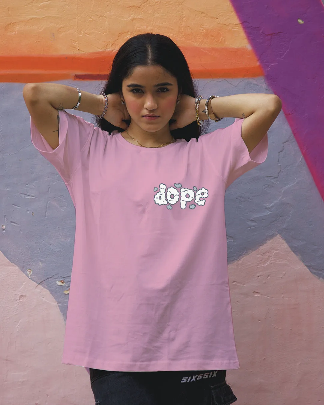 Bundle of 2 Women's Oversized Tees: Self Love and Dope Designs
