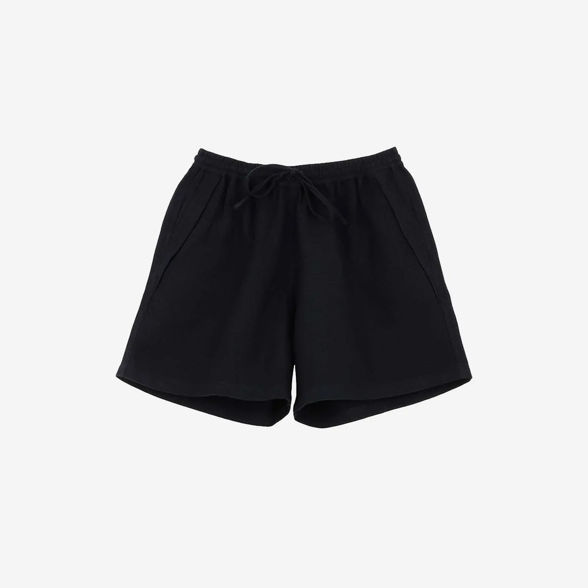 Cadiz Waffle Easy Shorts - Black