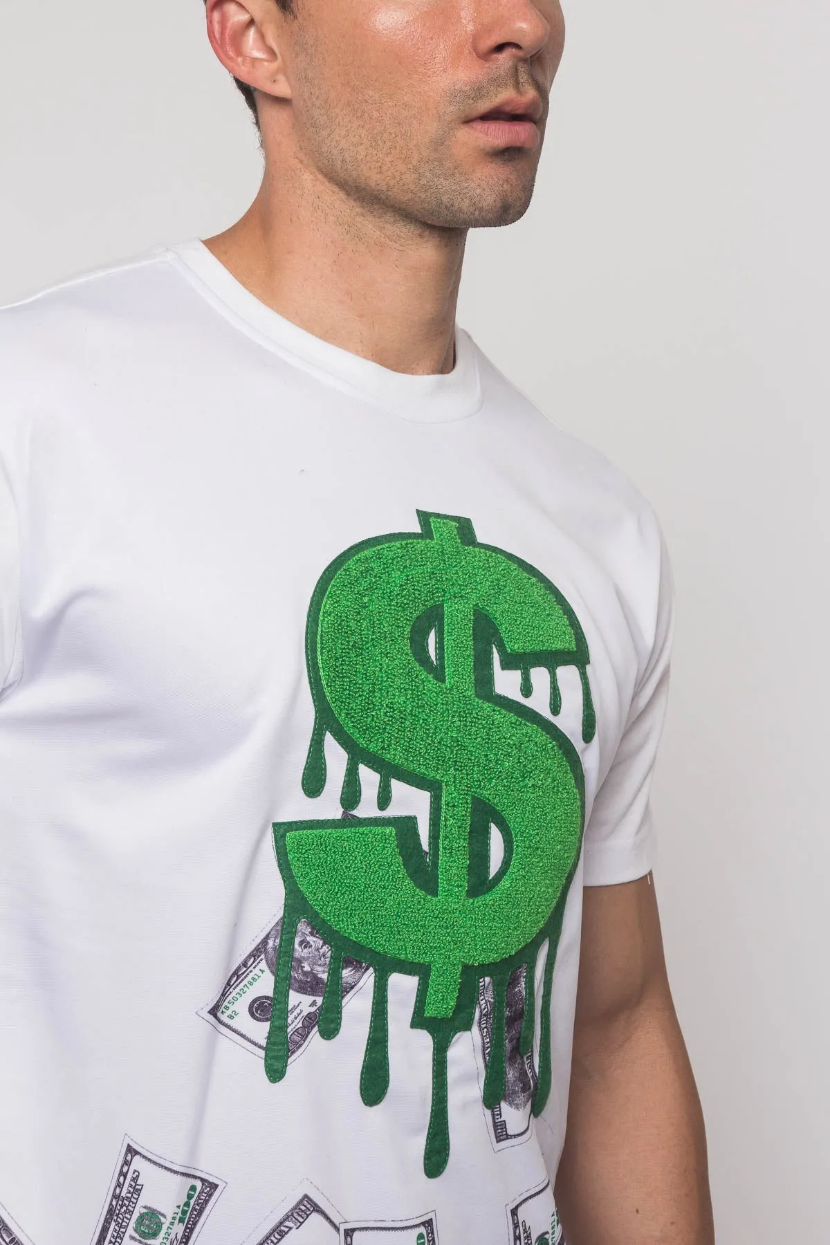 Chenille Dollar Sign T-Shirt