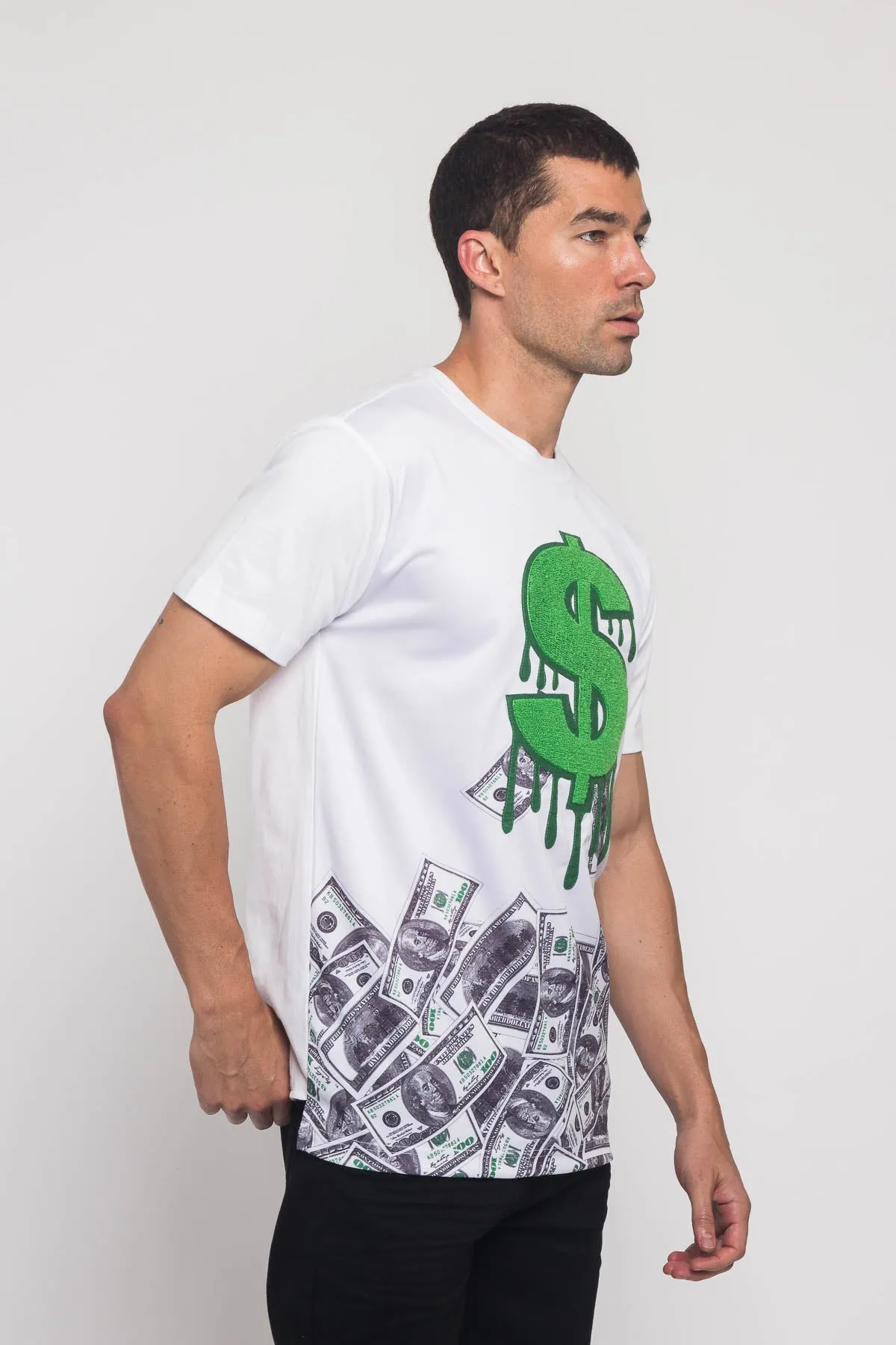 Chenille Dollar Sign T-Shirt