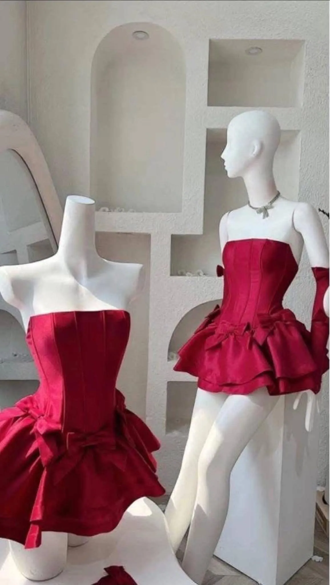 Chic A Line Short Burgundy Satin Homecoming Dress 18th Birthday Outfits C642