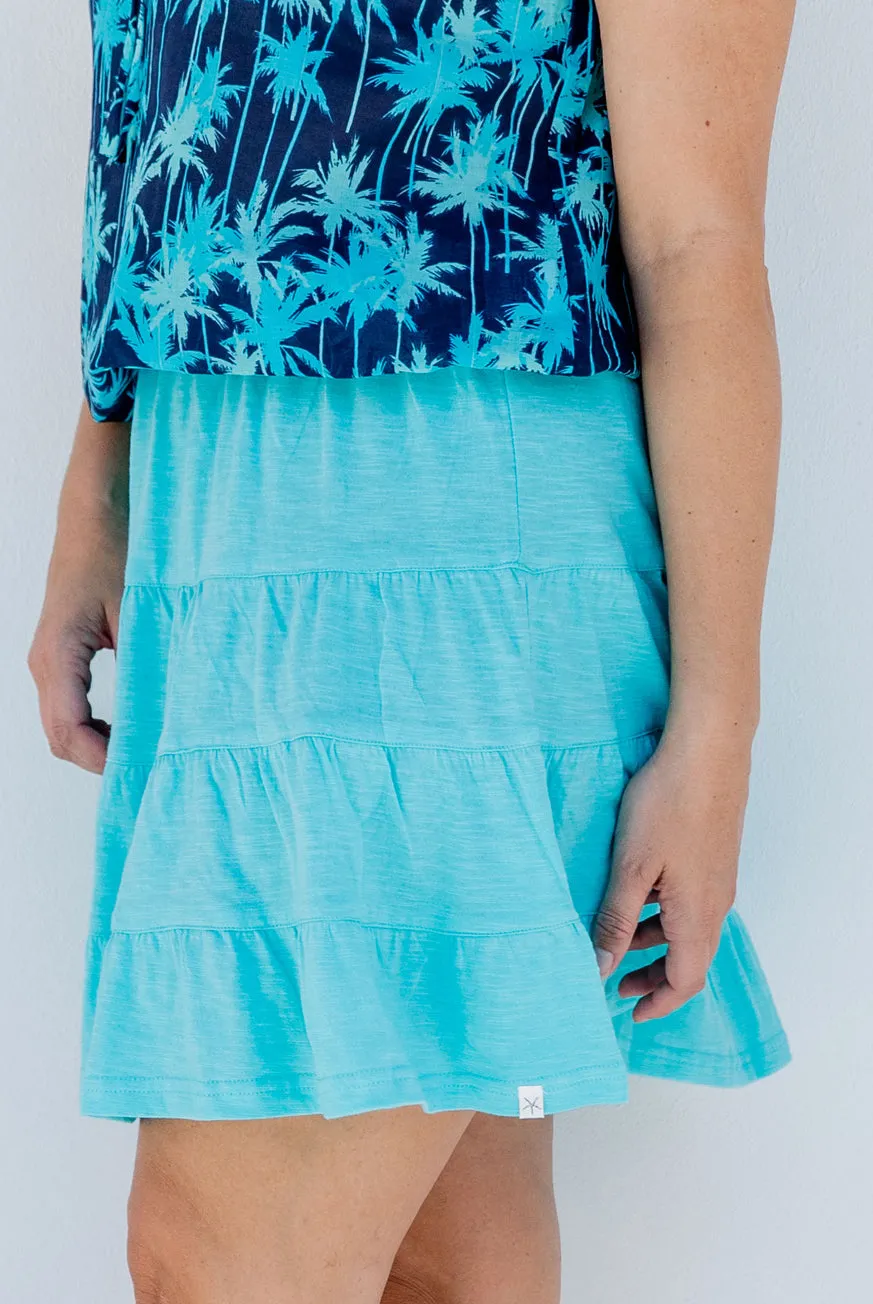 Comfortable Cotton Vacation Ruffle Skirt