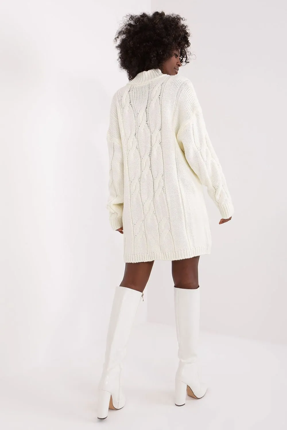 Comfortable Long Sleeve Turtleneck Daydress