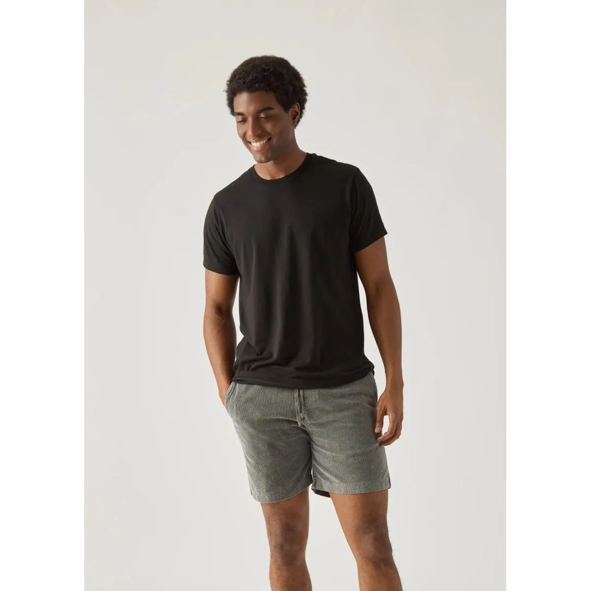 Corduroy Easy Short Black