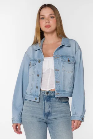 crop denim jacket