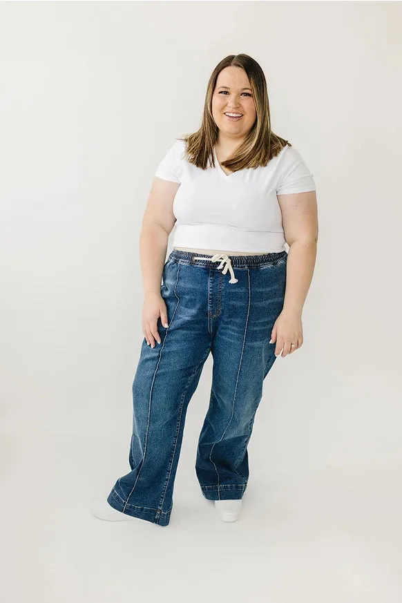 Free Motion Wide Leg Denim Joggers