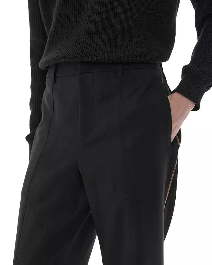 Helmut Lang Mens Pull-on Wool-Blend Trouser Dress Pants Size XL Black