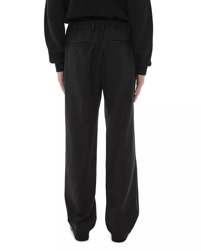 Helmut Lang Mens Pull-on Wool-Blend Trouser Dress Pants Size XL Black