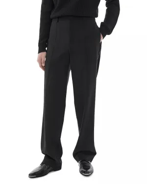 Helmut Lang Mens Pull-on Wool-Blend Trouser Dress Pants Size XL Black