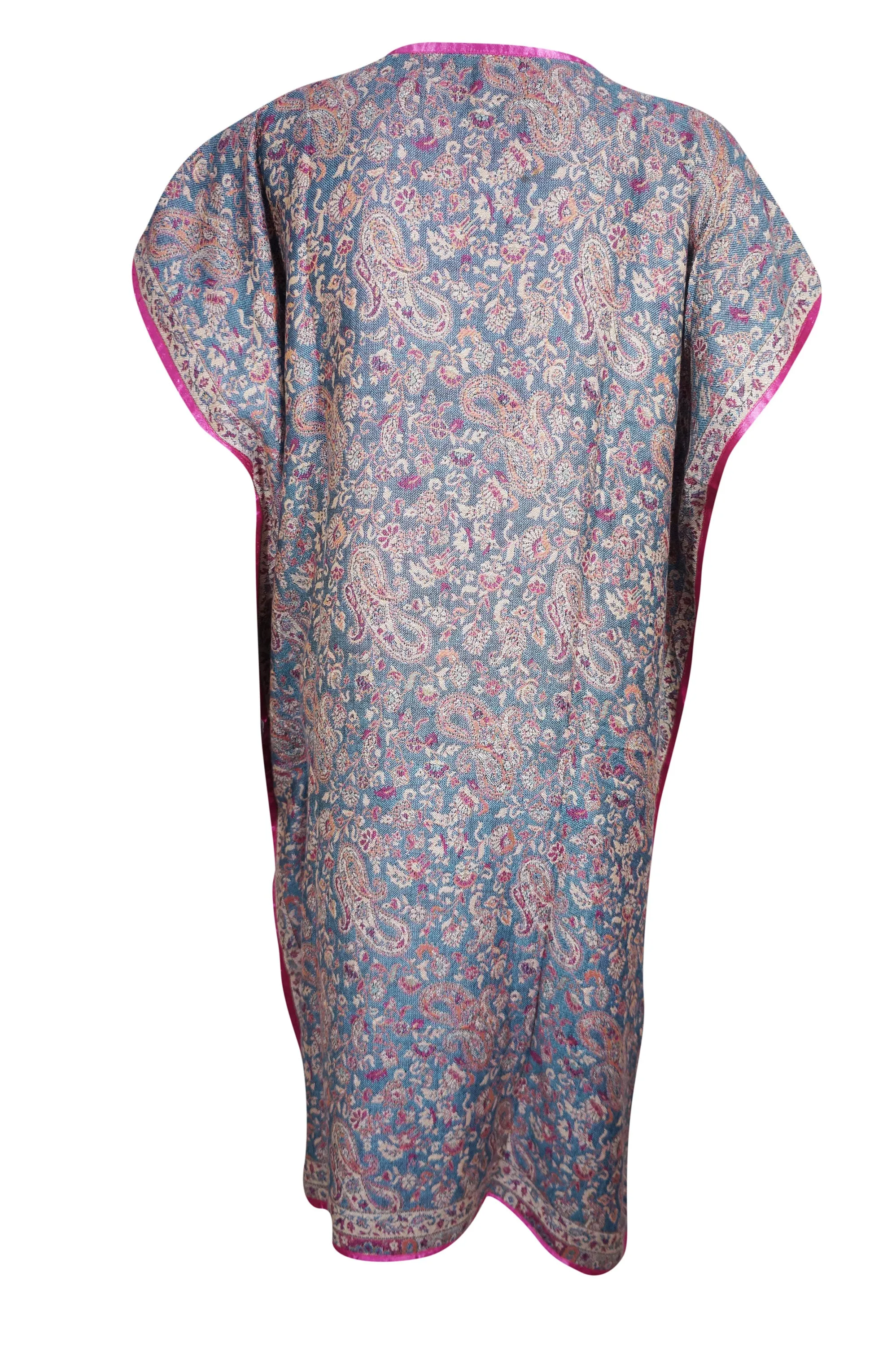 Kaftan Dresses Gray Pink Caftan Dresses Warm Pashmina ML