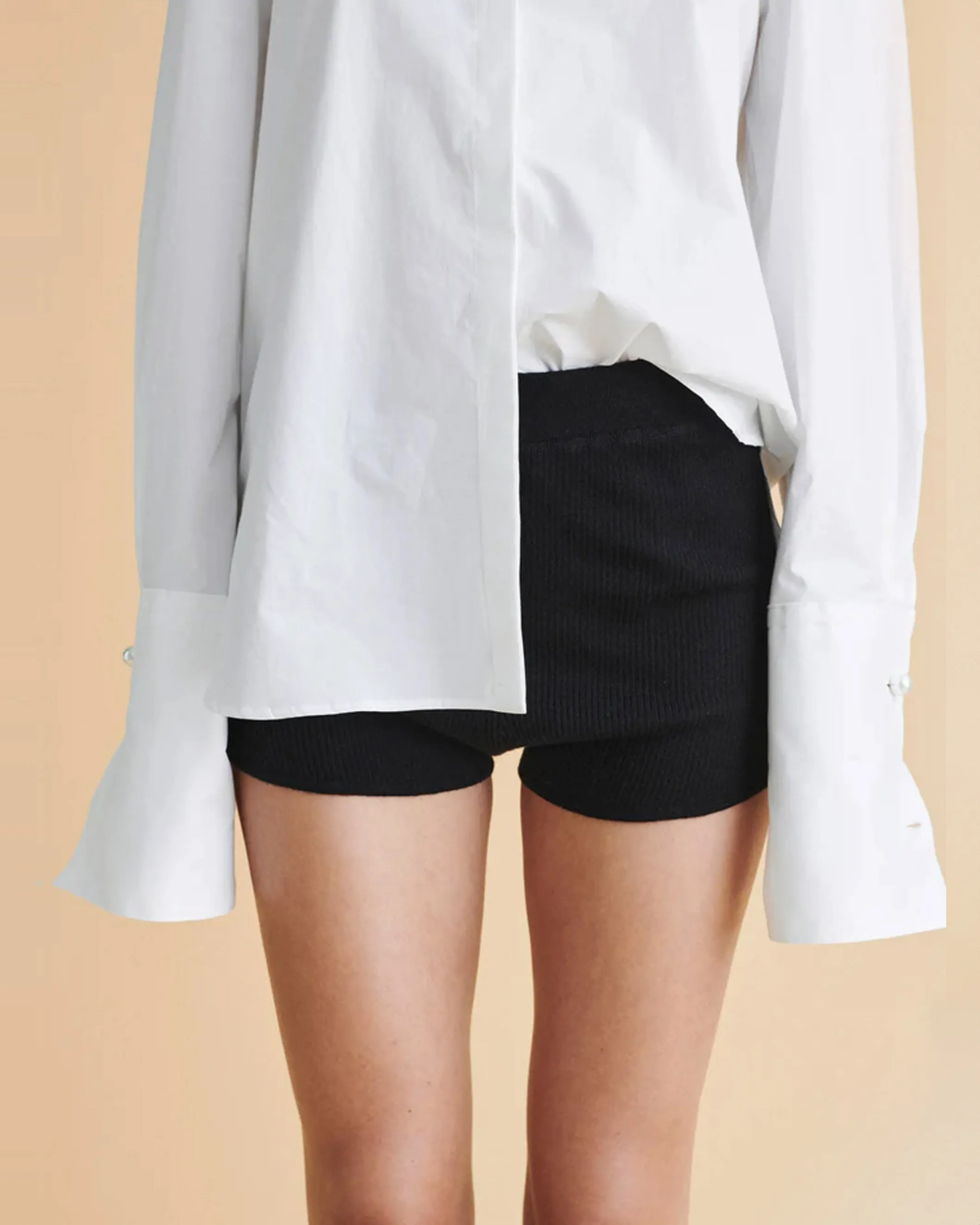 Kelly Fine Ribbed Cashmere Short