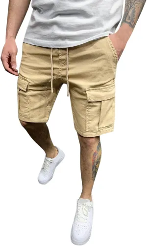 LCMTWX Athletic Shorts for Men Drawstring Mid Casual Solid Waist Shorts Color Men's Casual Shorts Workout Clothes Gym Mens