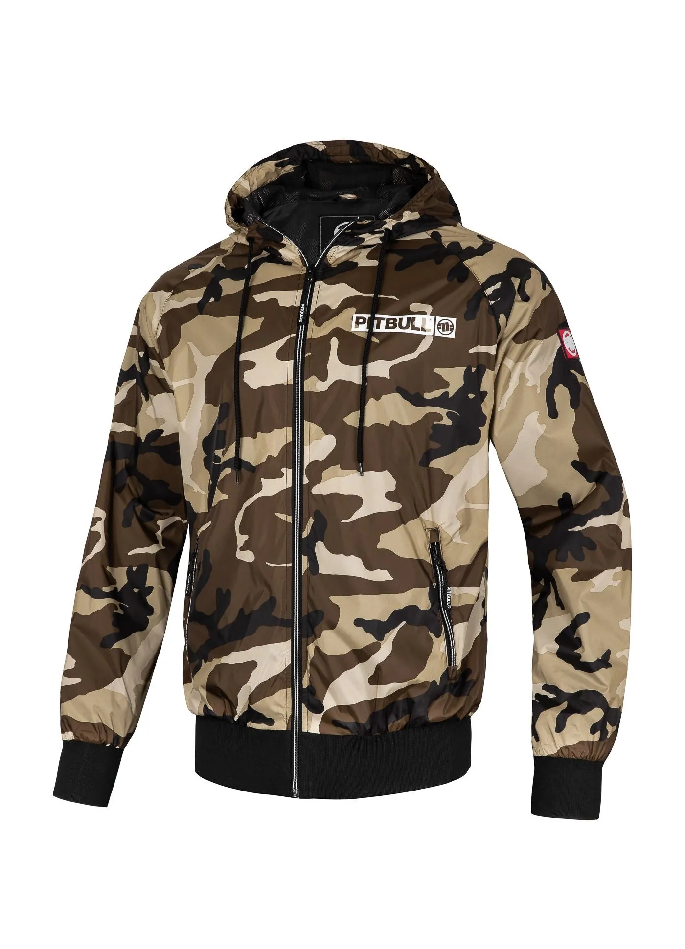 Men's hooded jacket Athletic Hilltop - Sand Camo