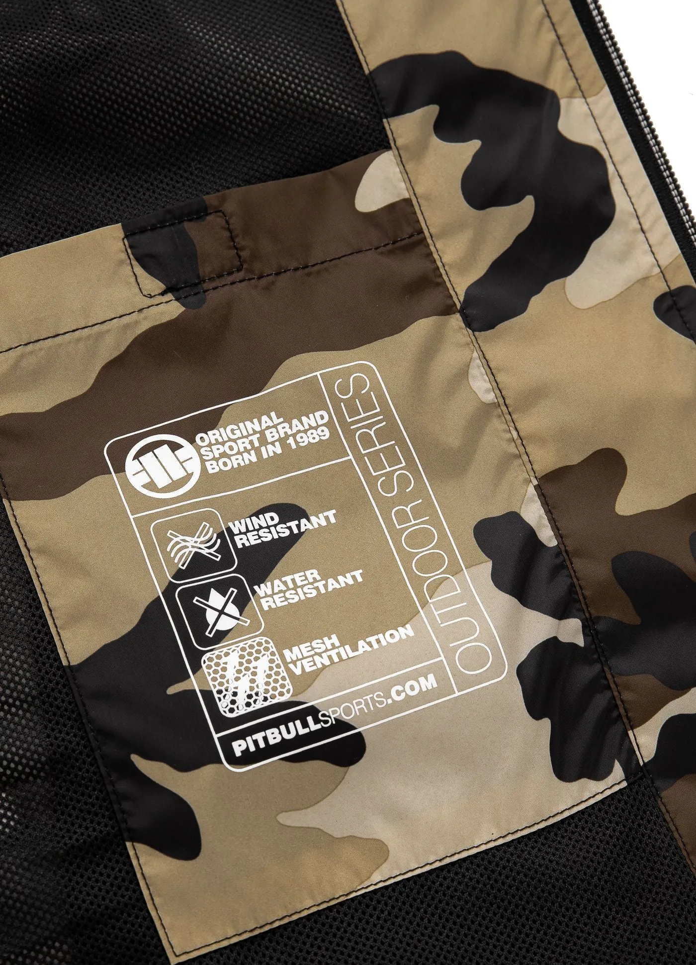 Men's hooded jacket Athletic Hilltop - Sand Camo