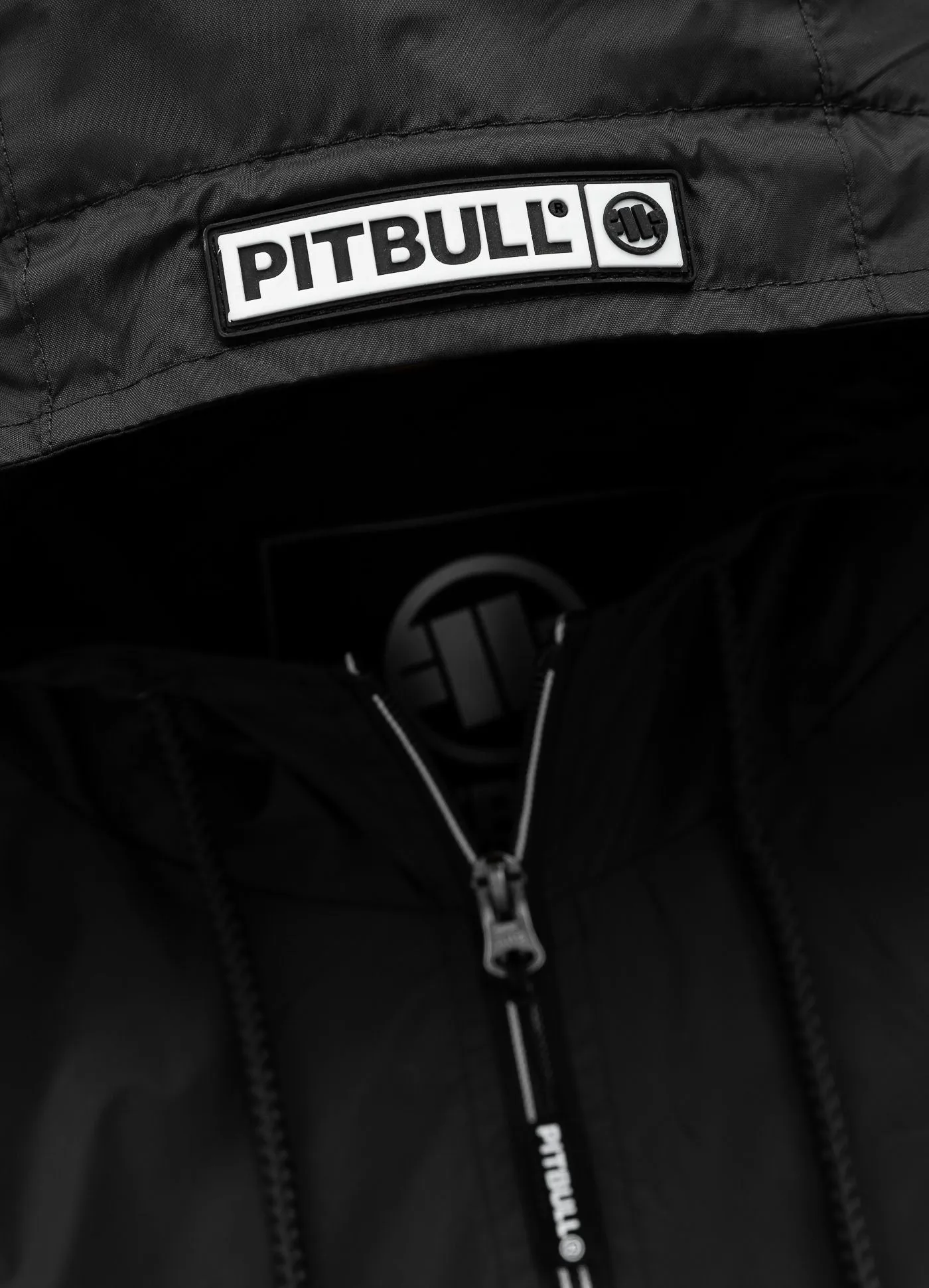 Men's hooded jacket Athletic Logo - Black