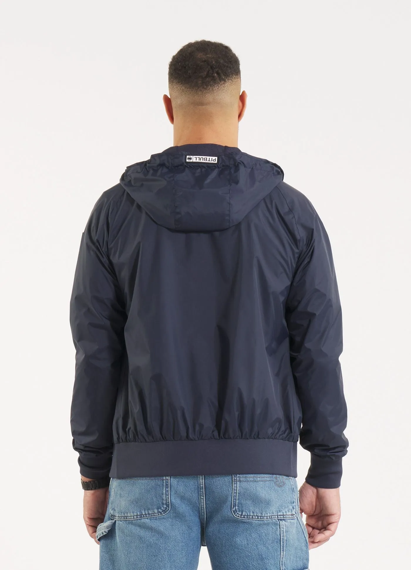 Men's hooded jacket Athletic Logo - Navy
