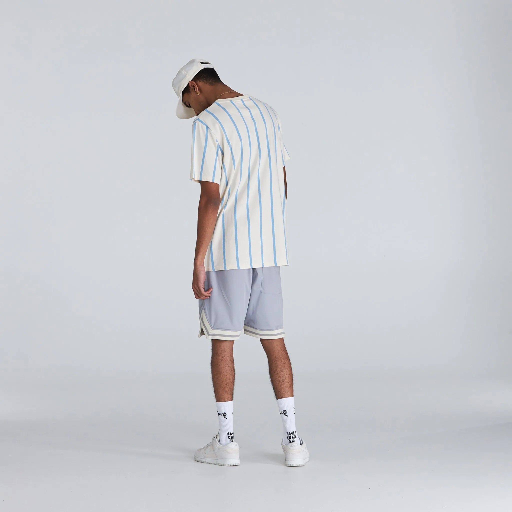 MENS VARSITY STRIPE T-SHIRT