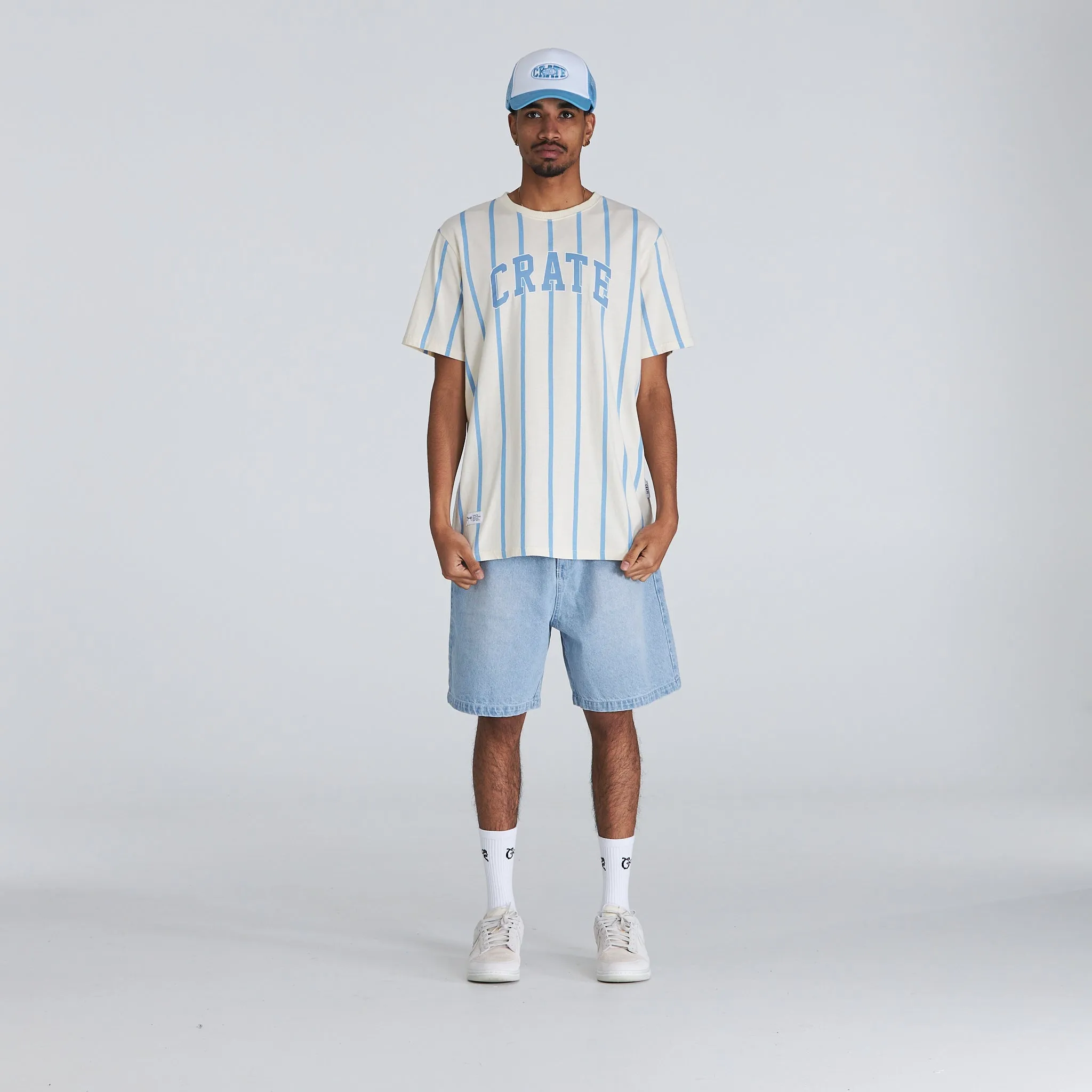 MENS VARSITY STRIPE T-SHIRT