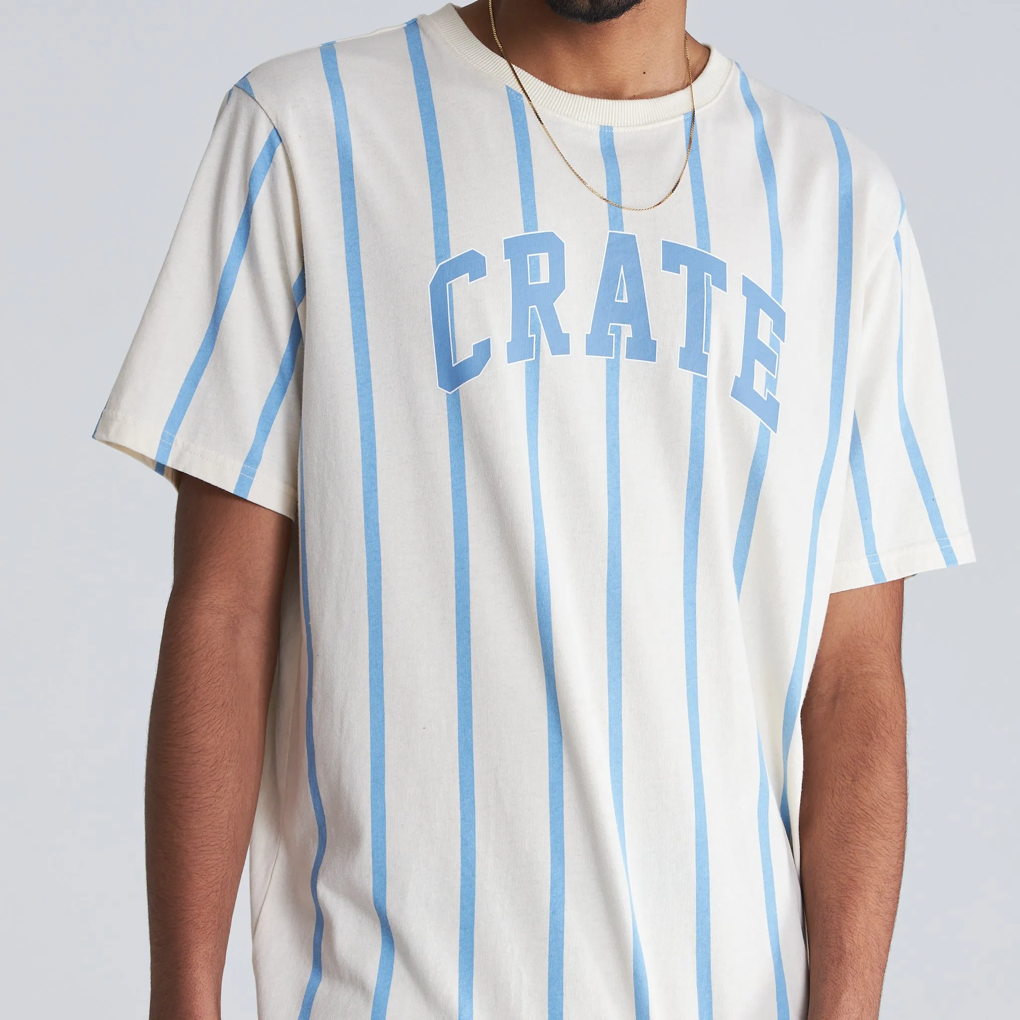 MENS VARSITY STRIPE T-SHIRT