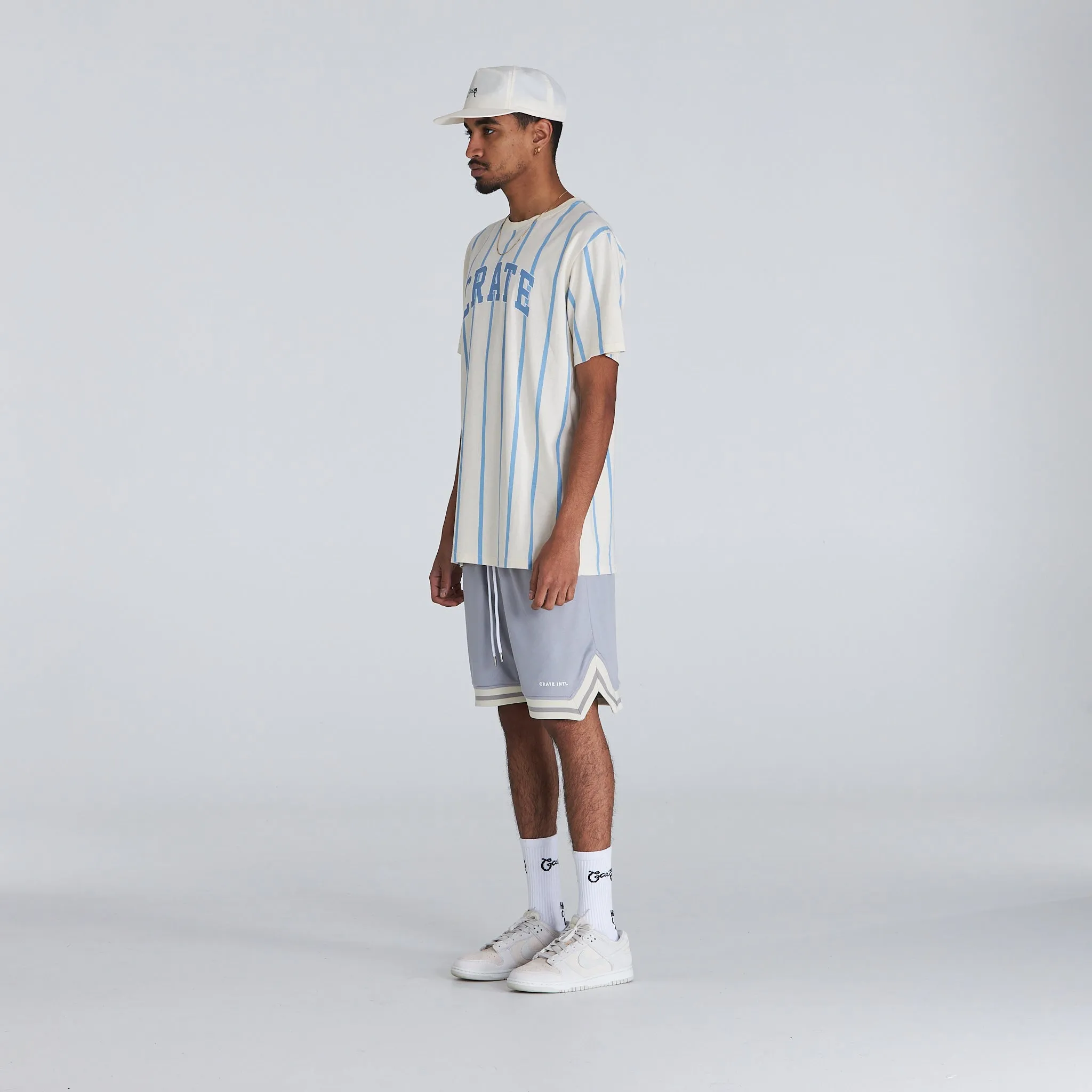 MENS VARSITY STRIPE T-SHIRT