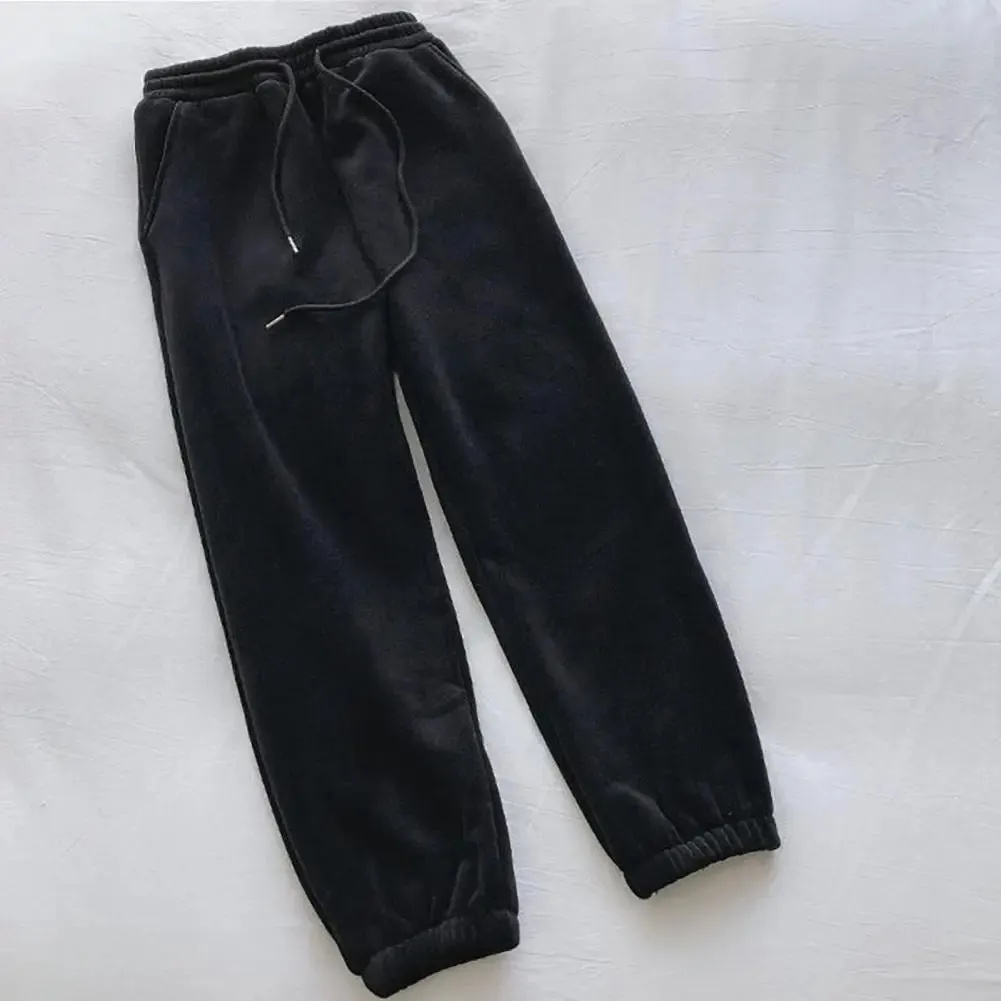 Pants Soft Loose-fit Jogging Sweatpants with Elastic Waist