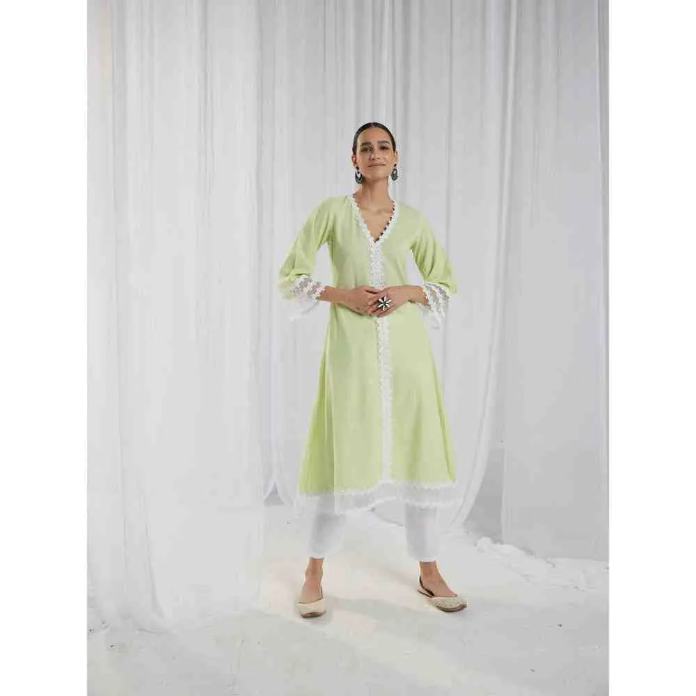 Roze Fiona White Pant