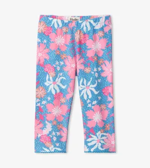 Spring Blooms Capri Leggings