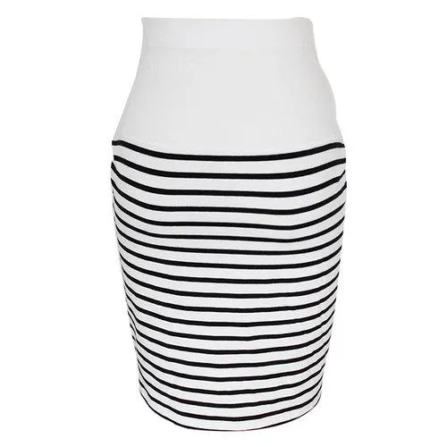 Stripe Soft Comfortable Maternity Skirts