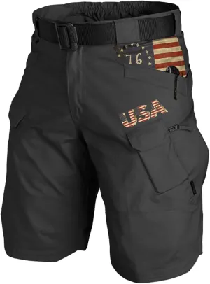 Tactical Shorts for Men Quick Dry Waterproof Stretch Cargo Pants Breathable Ripstop Outdoor Hiking Pants Big and Tall
