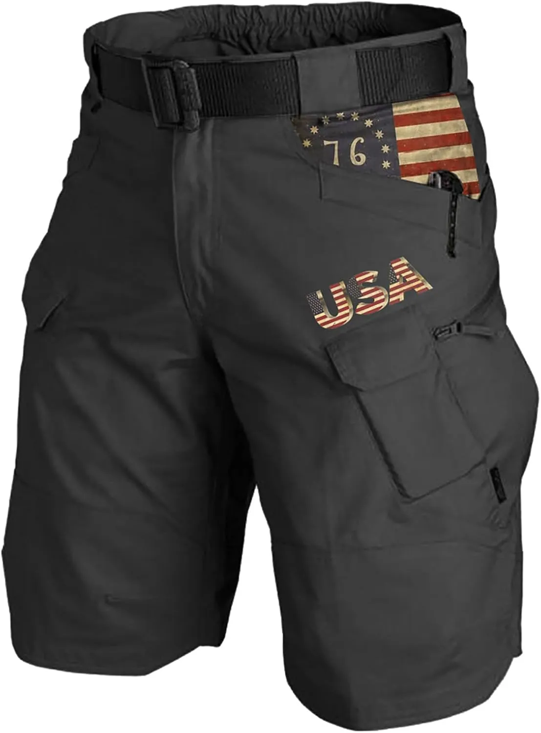 Tactical Shorts for Men Quick Dry Waterproof Stretch Cargo Pants Breathable Ripstop Outdoor Hiking Pants Big and Tall