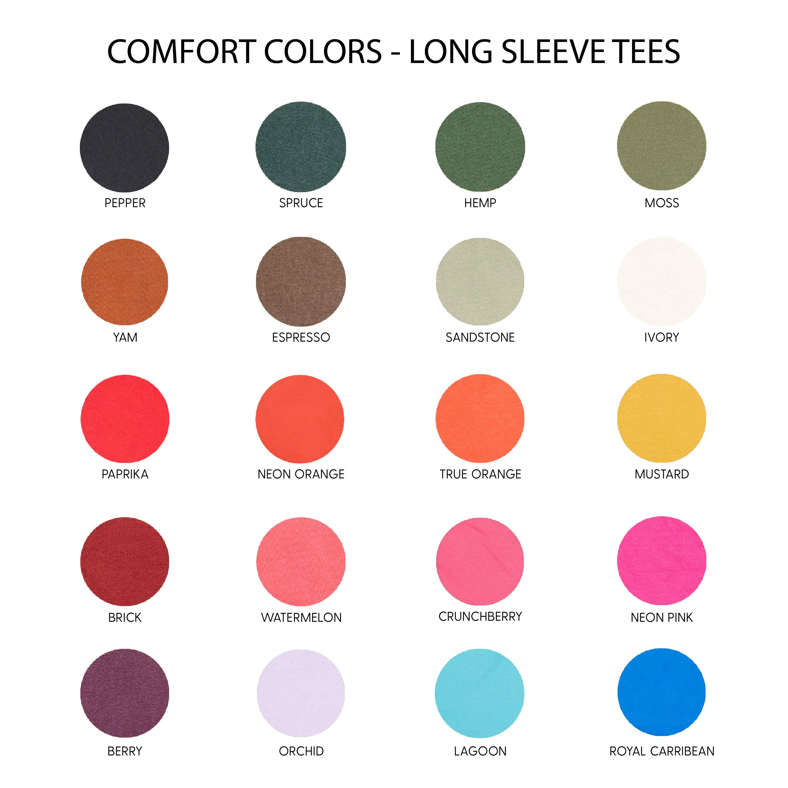 THE RETRO EDIT - Queen of Chaos on Back w/ Mama Pocket on Front - LONG SLEEVE COMFORT COLORS TEE