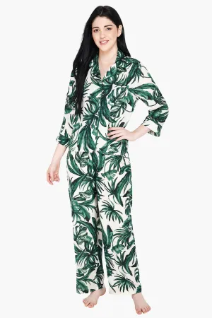 Tropical Printed Loungewear Set