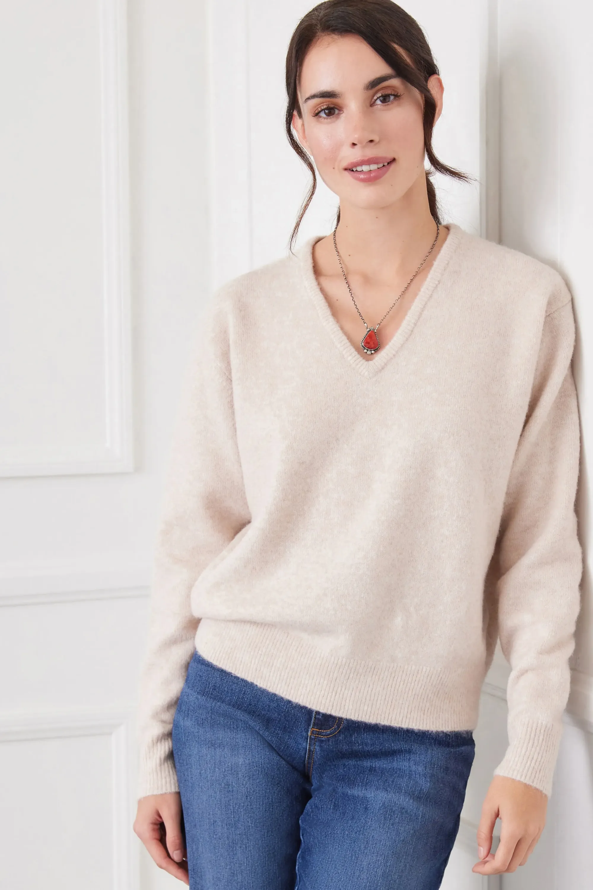 V-Neck Sweater [SAN-3N94269]