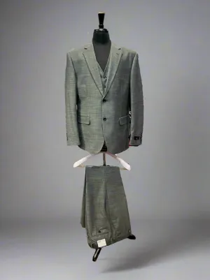 Vitali M6038 3 Pieces Vested  Suit Charcoal