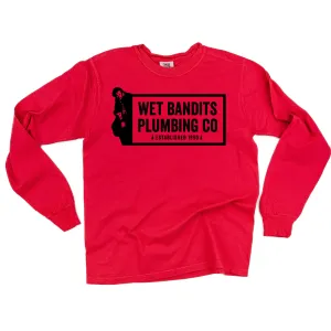 Wet Bandits Plumbing Co. - LONG SLEEVE Comfort Colors Tee