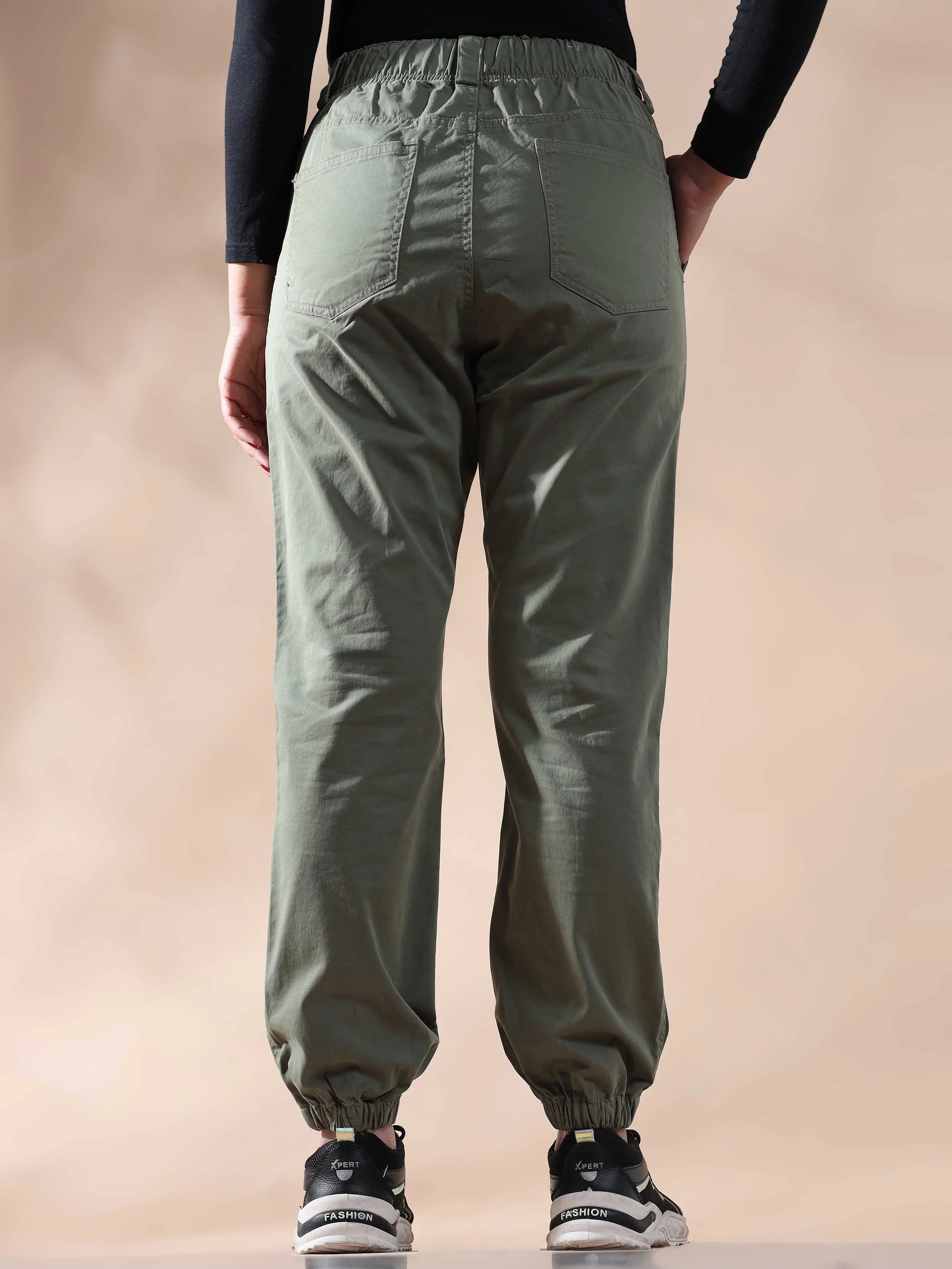 Women Vintage Fern Jogger Pants