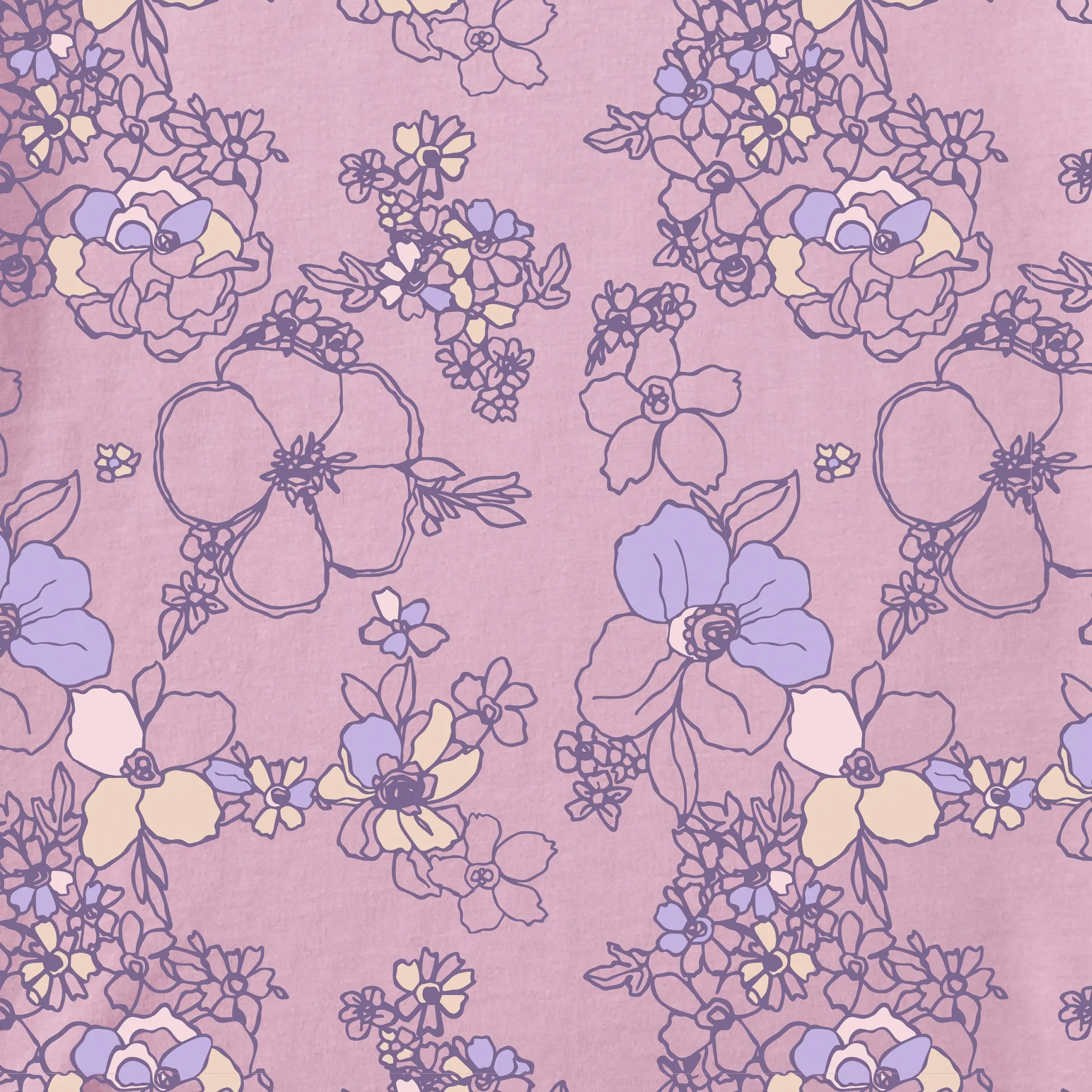 Women's Floral Garden Pattern Crusher-LITE Easy Vee