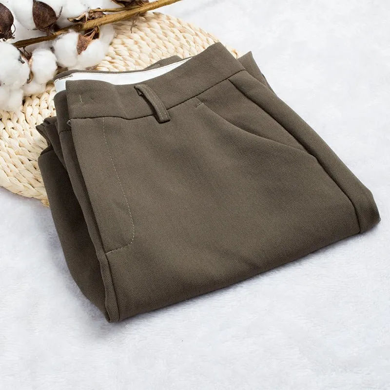 Women's Medium Thickness Professional Suit Pants