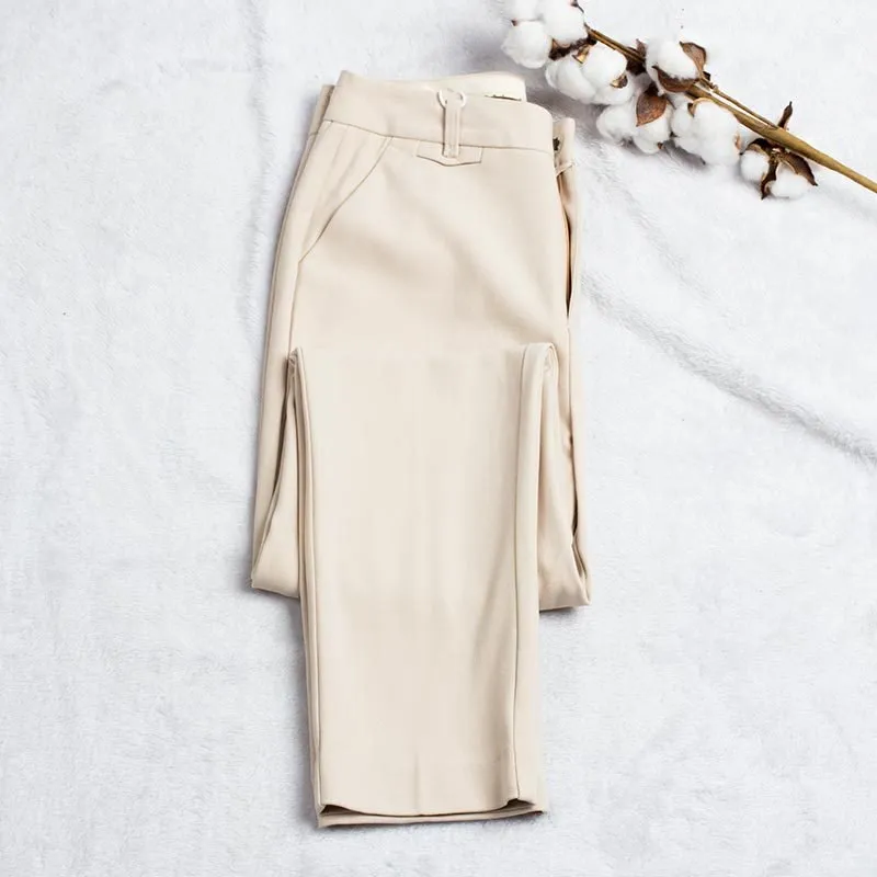 Women's Medium Thickness Professional Suit Pants