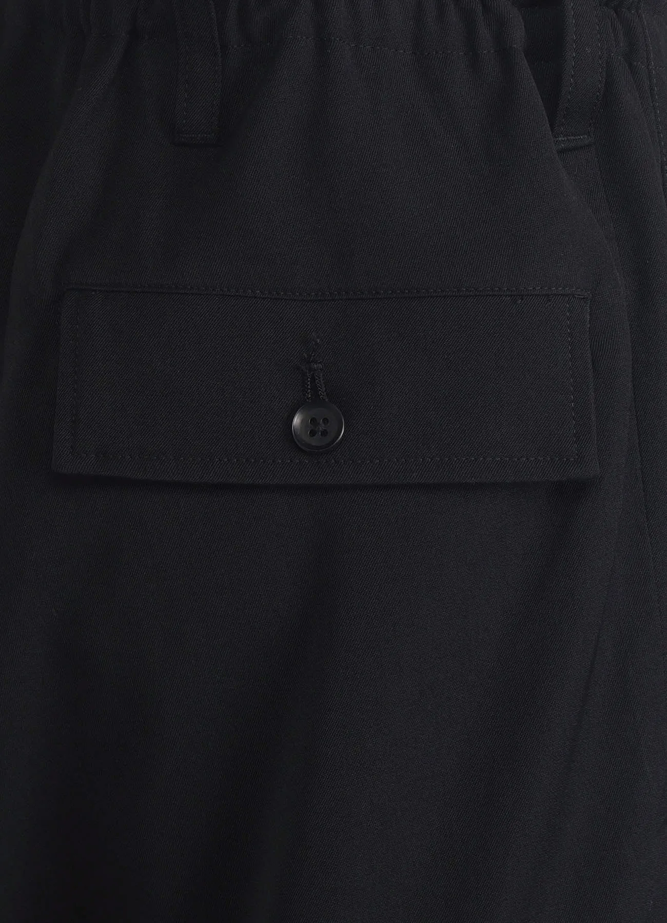 WOOL GABARDINE STANDARD RIBBED HEM CARGO